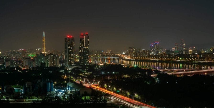 Night view from Eungbongsan