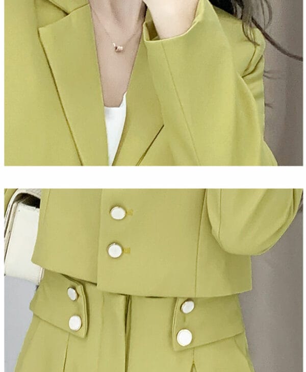 Fashion Autumn Tailored Collar Jacket with Long Pants 8