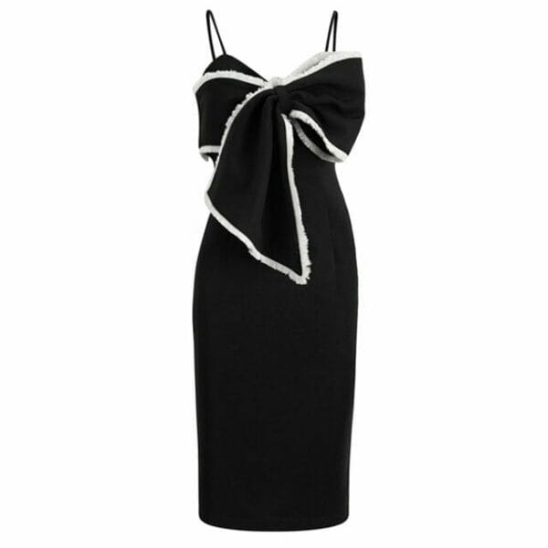 Grace Sexy Bowknot Bust Straps Bodycon Dress 6