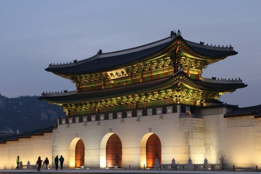Front Gate of Gwangwhamun Palace in Seoul