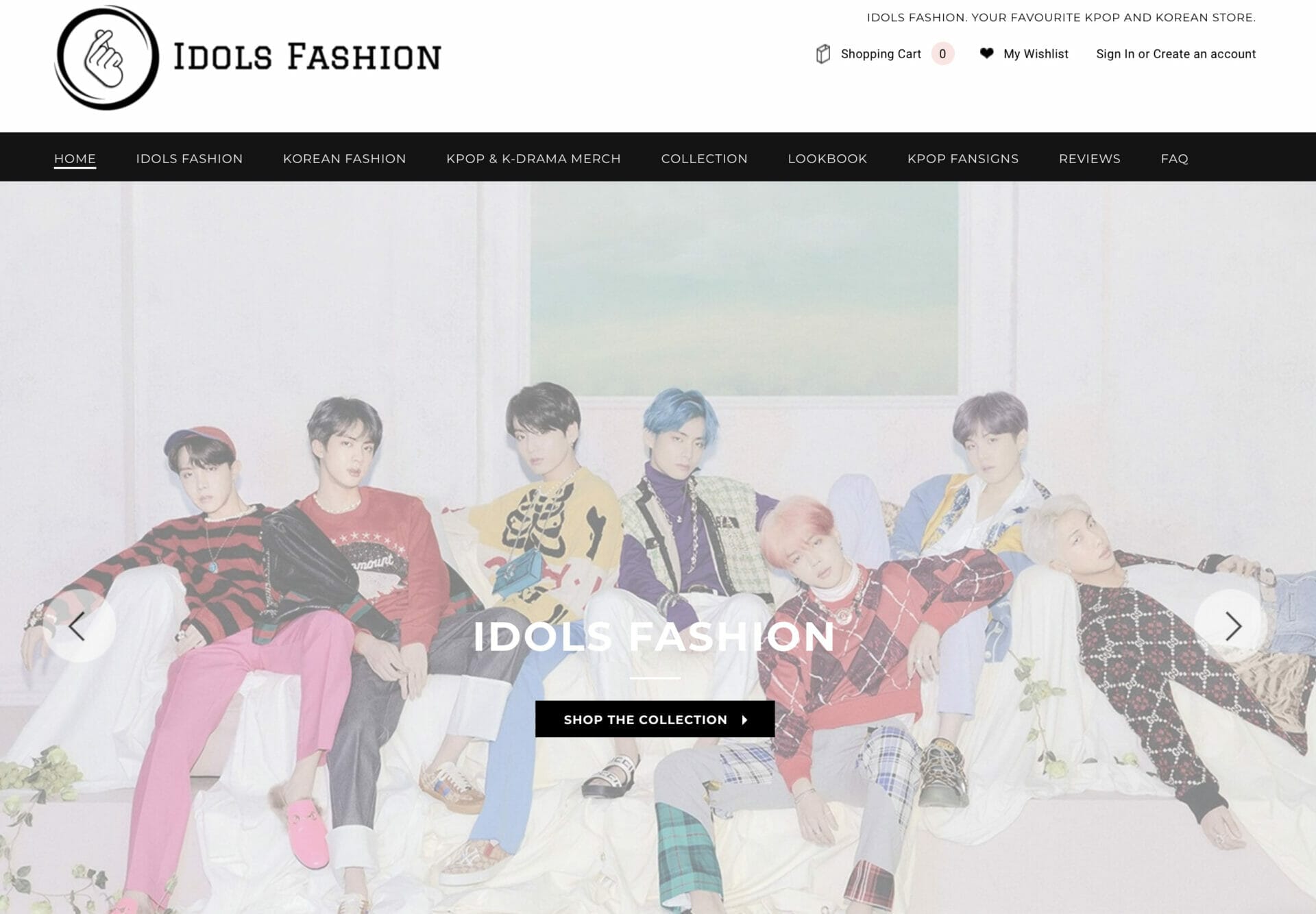 Kpop hot sale fashion websites