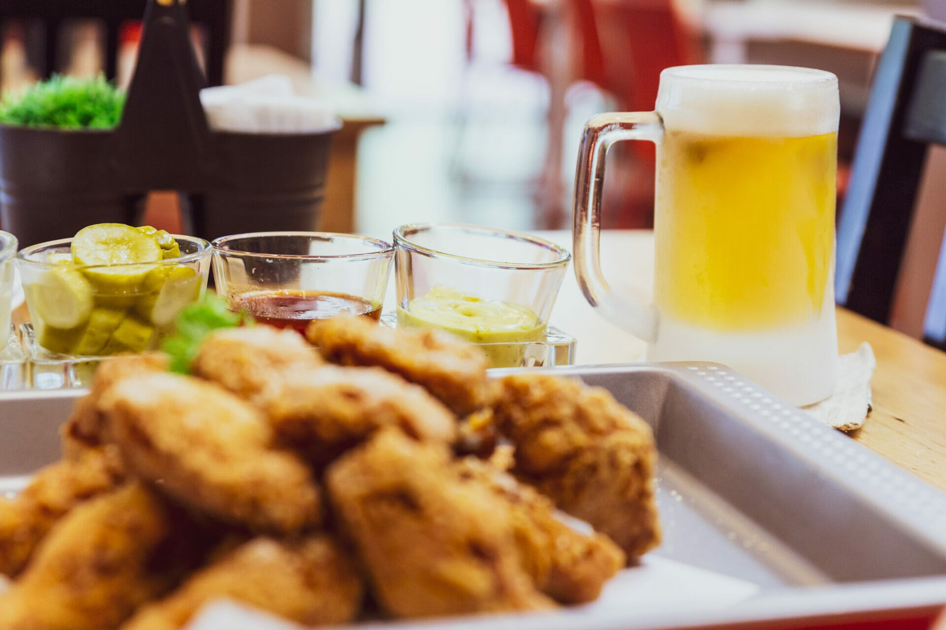 Korean Fried Chicken And Beer