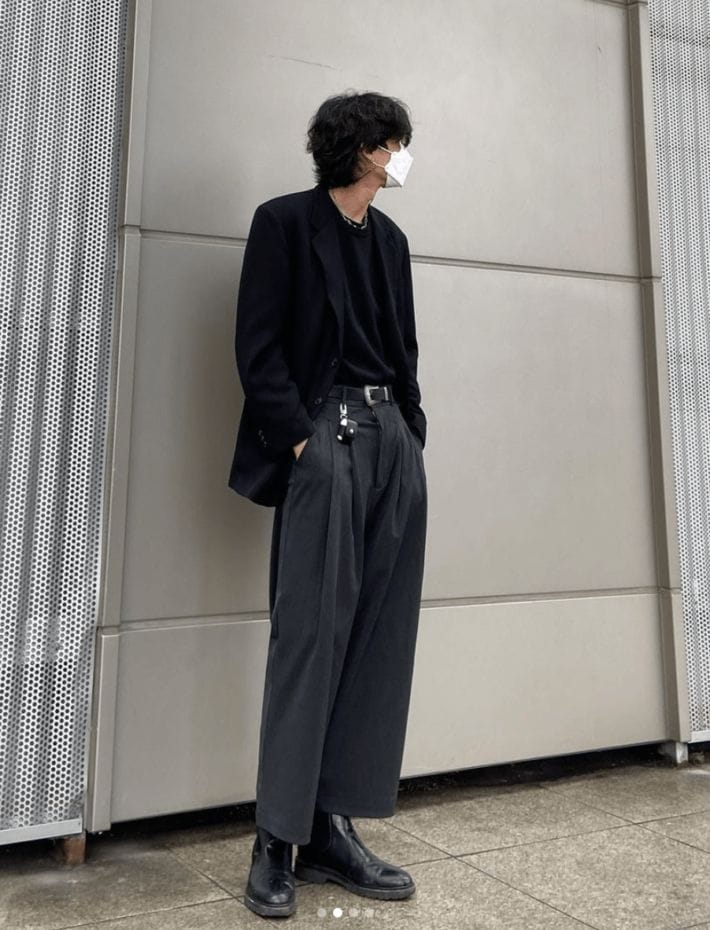 Mens Black Jeans Style Fashion  Korean Fashion Jeans Men 2021