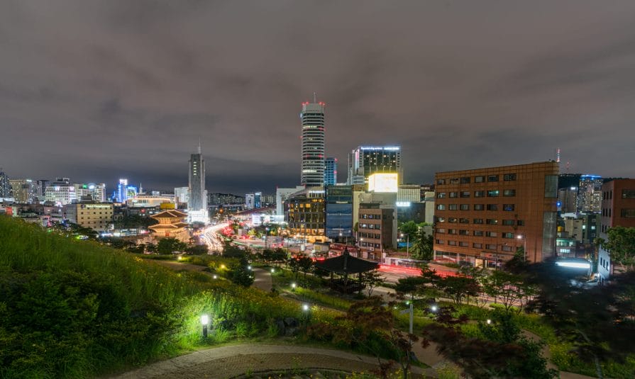 Naksan View of Dongdaemun