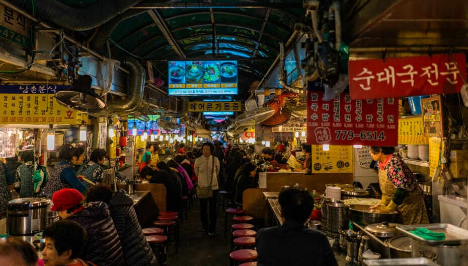 Namdaemun Market Food Street