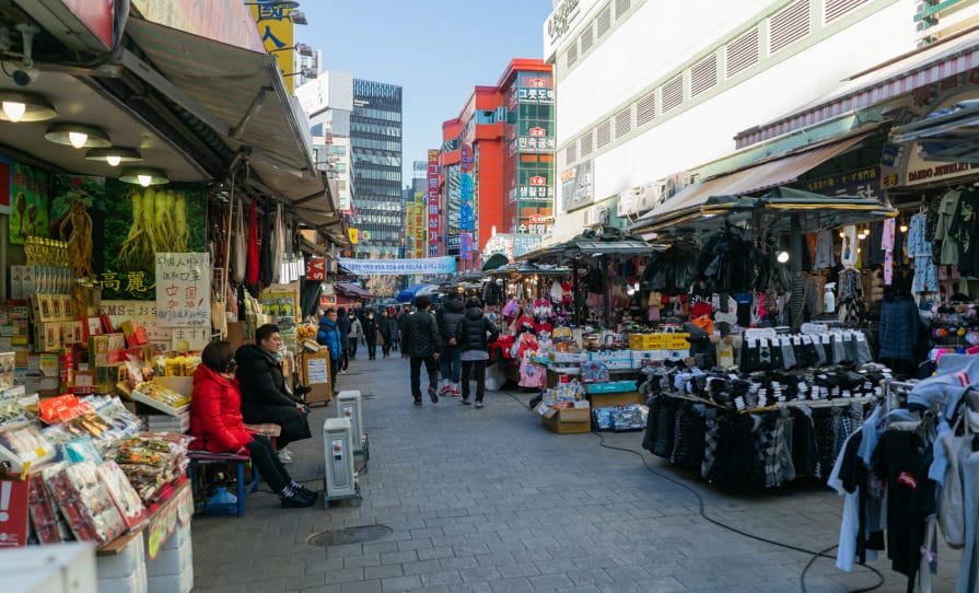 Street Vendors Namdaemun Market