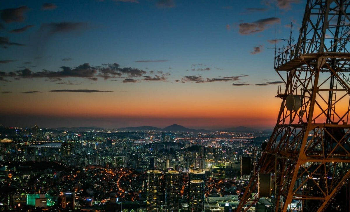 Seoul Cityscape from Namsan Tower