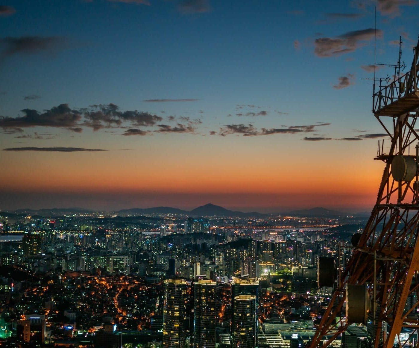 Seoul Cityscape from Namsan Tower