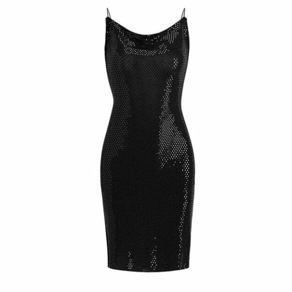Sexy Fashion Backless Shining Sequins Straps Dress 1
