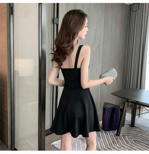 Sexy Lady 2 Colors Twisted Low Bust Straps Dress 6