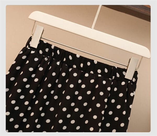 Simple Plus Fashion Heart T-shirt Fishtail Dots A-line Skirt 6
