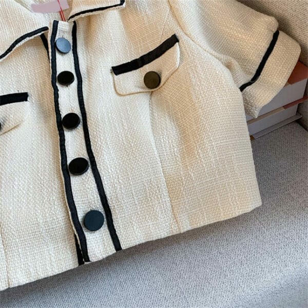 Stylish Korea Single-breasted Shirt Collar Short Suits 5