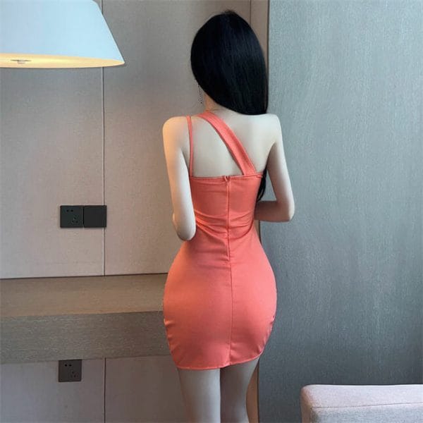 Wholesale Sexy 2 Colors Off Shoulder Straps Slim Dress 3