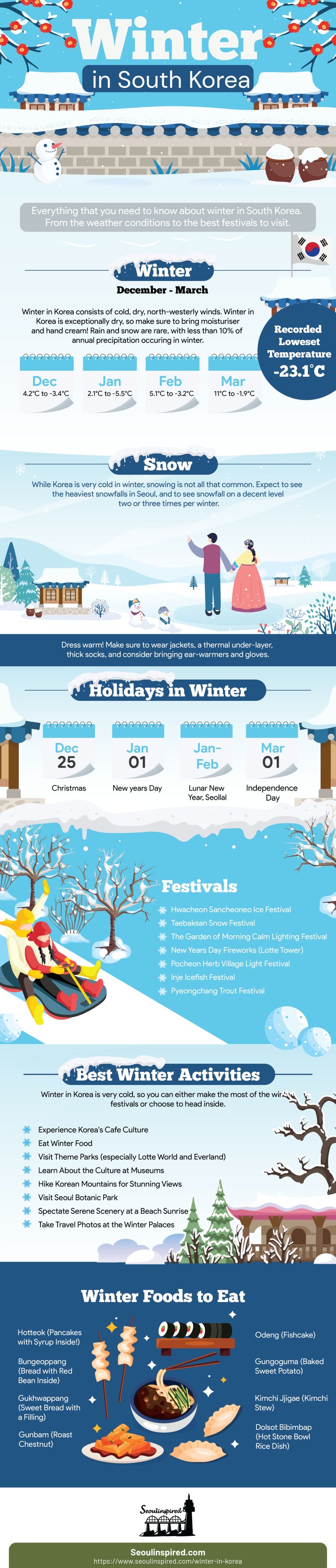 Winter in Korea - 50+ Winter Activities, Winter Weather and More! 2